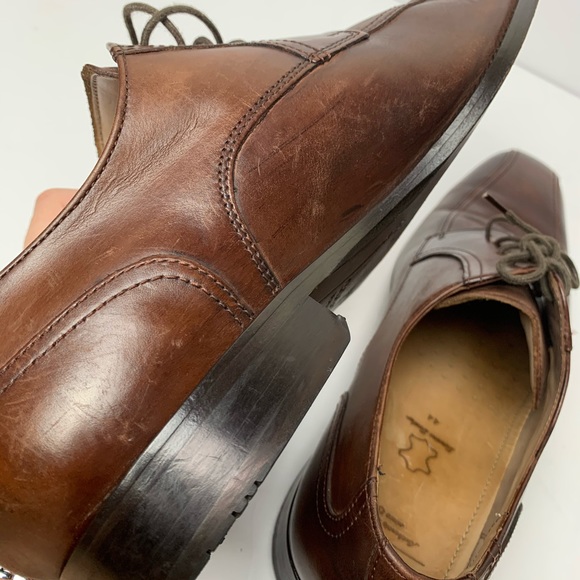 ECCO Brown leather lace up oxfords, size 44 - Picture 12 of 13
